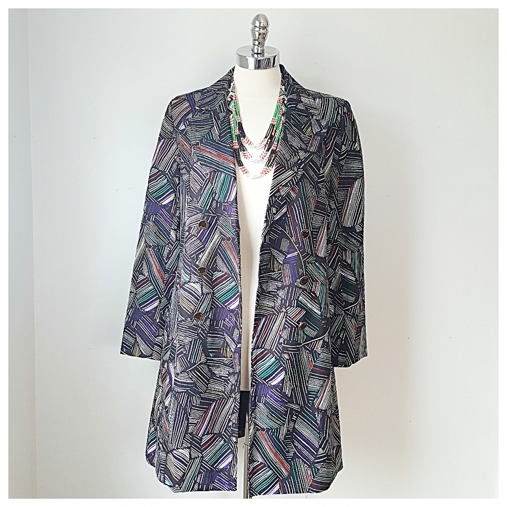 Lightweight Tribal Print Coat SIZE SMALL